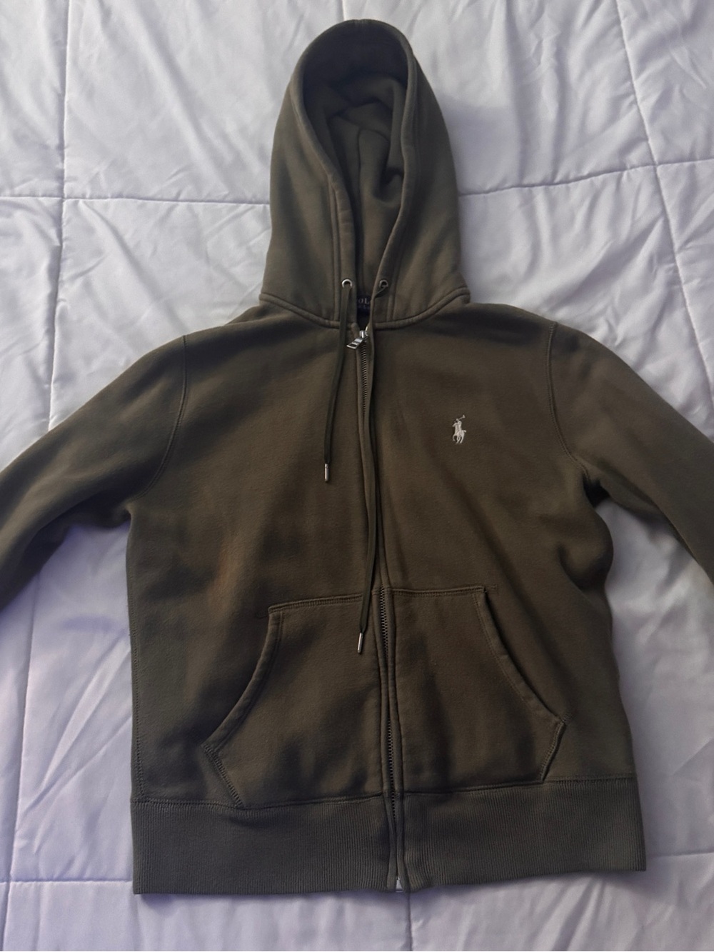 Polo by Ralph Lauren Olive Zip-Up Hoodie and sweatpants